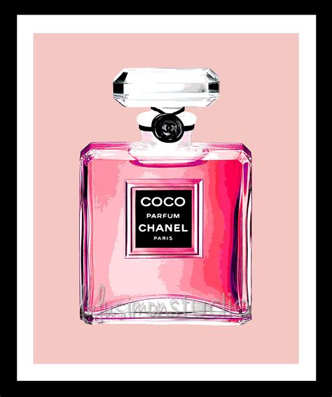 chanel bottle printable|Chanel perfume clip art images.